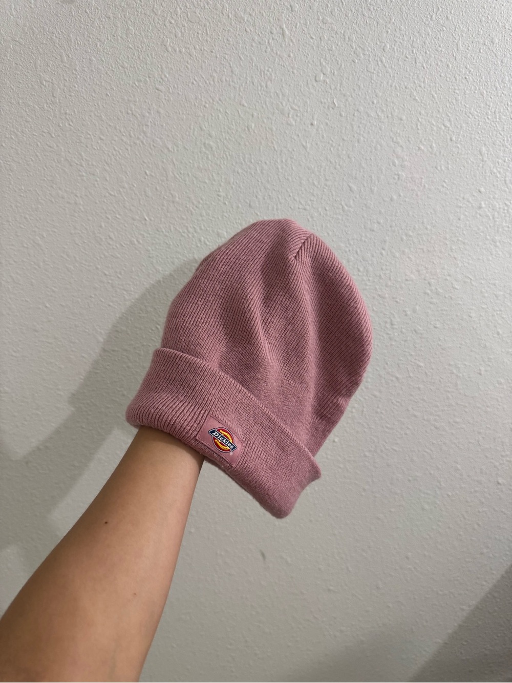Pink dickies beanie